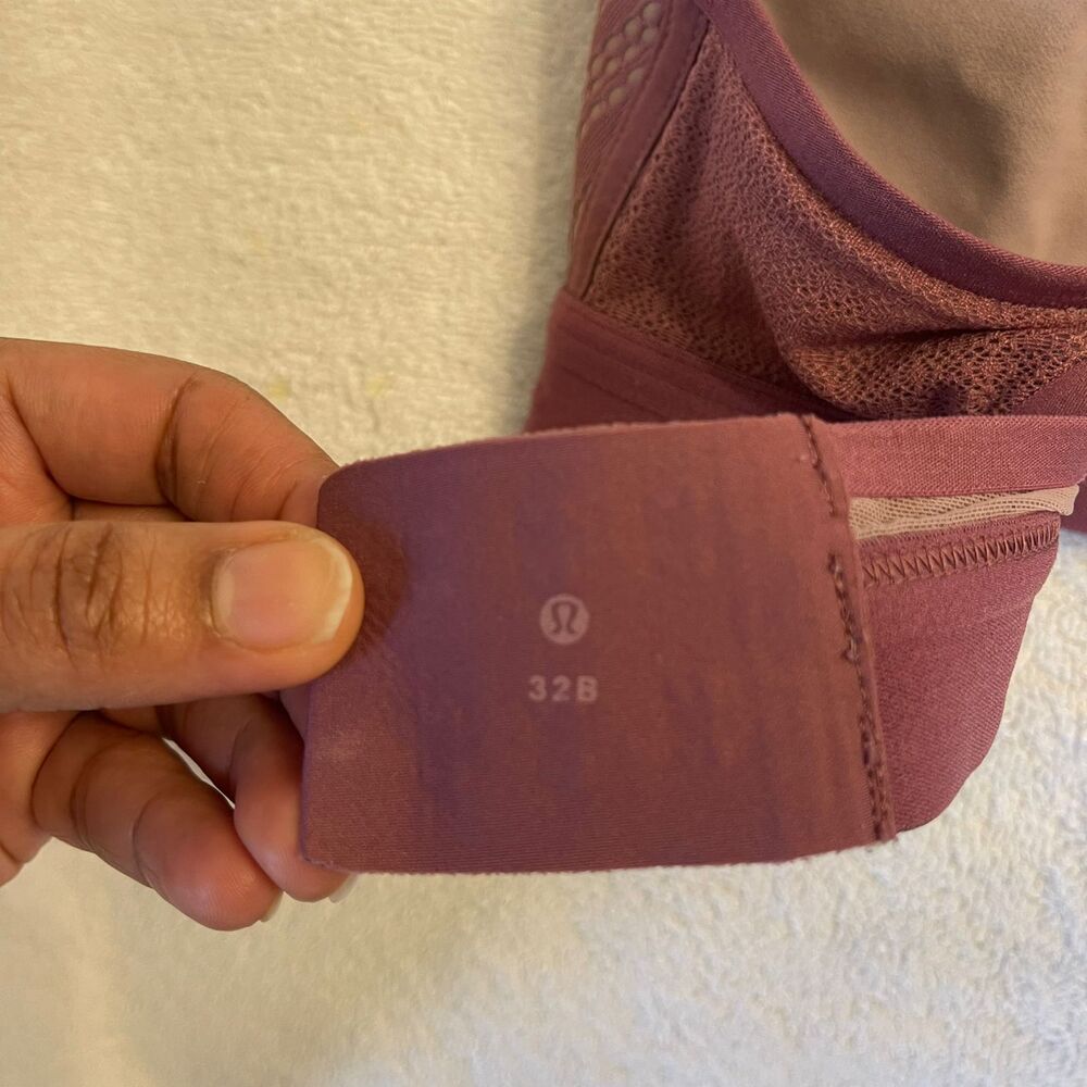 Lululemon Women's Sports Athletic Mesh Crossback Strappy Bralette Bra Size 32B - Picture 6 of 7